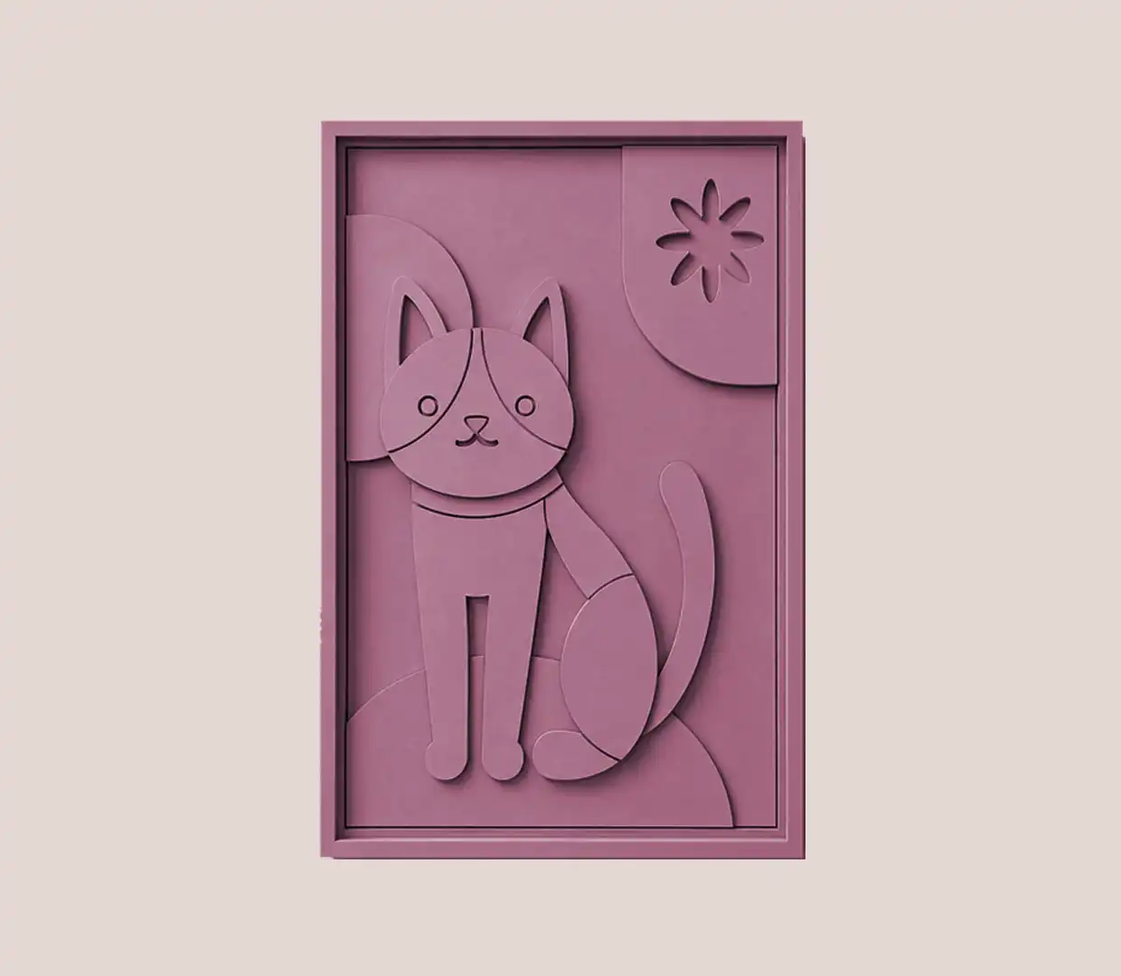 Cuadro decorativo de GATO